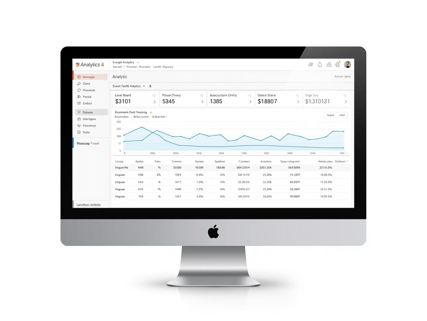 Tracking and GA4 service visual